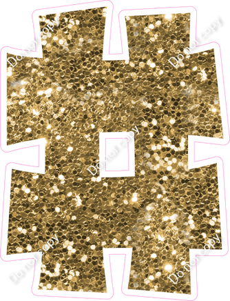 KG 23.5" Individuals - Gold Sparkle #