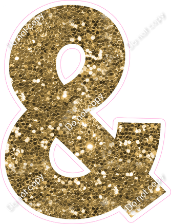 KG 23.5" Individuals - Gold Sparkle &