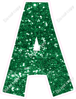 KG 23.5" Individuals - Green Sparkle A