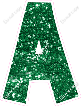 KG 23.5" Individuals - Green Sparkle A