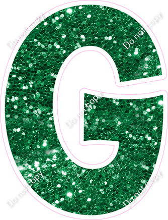 KG 23.5" Individuals - Green Sparkle G