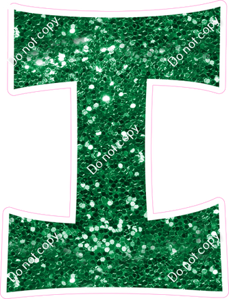 KG 23.5" Individuals - Green Sparkle I