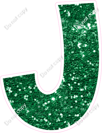 KG 23.5" Individuals - Green Sparkle J