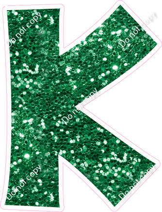 KG 23.5" Individuals - Green Sparkle K