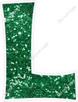 KG 23.5" Individuals - Green Sparkle L