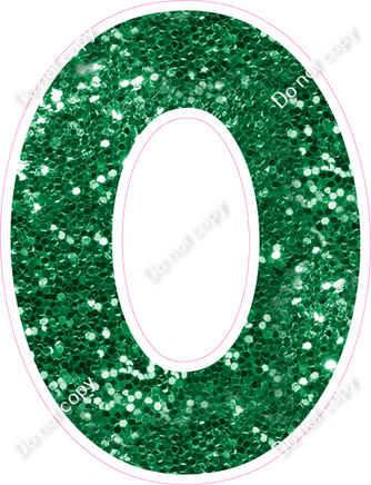 KG 23.5" Individuals - Green Sparkle O