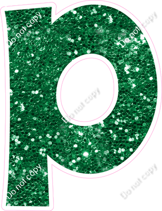 KG 23.5" Individuals - Green Sparkle P