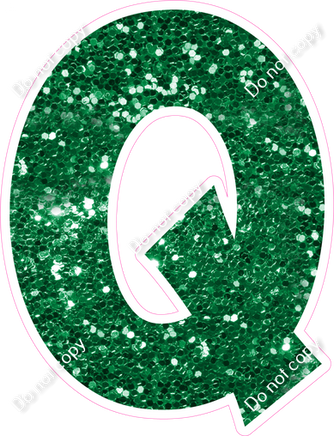 KG 23.5" Individuals - Green Sparkle Q