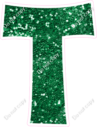 KG 23.5" Individuals - Green Sparkle T