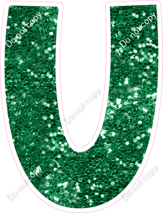 KG 23.5" Individuals - Green Sparkle U