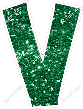 KG 23.5" Individuals - Green Sparkle V