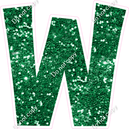 KG 23.5" Individuals - Green Sparkle W