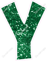 KG 23.5" Individuals - Green Sparkle Y