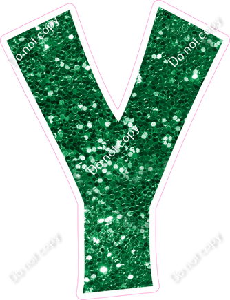 KG 23.5" Individuals - Green Sparkle Y