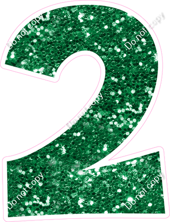 KG 23.5" Individuals - Green Sparkle 2