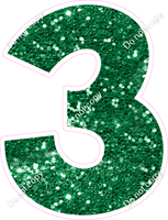 KG 23.5" Individuals - Green Sparkle 3