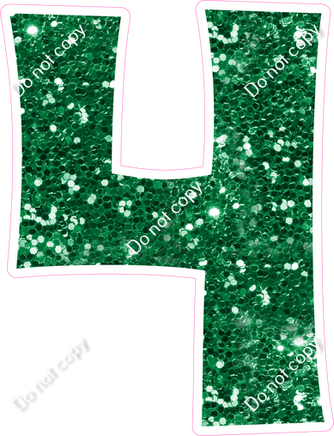 KG 23.5" Individuals - Green Sparkle 4