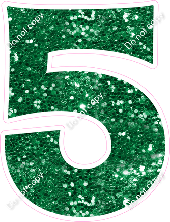 KG 23.5" Individuals - Green Sparkle 5