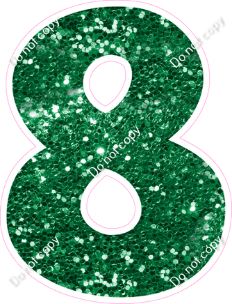 KG 23.5" Individuals - Green Sparkle 8
