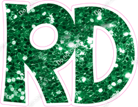 KG 23.5" Individuals - Green Sparkle RD