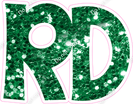 KG 23.5" Individuals - Green Sparkle RD
