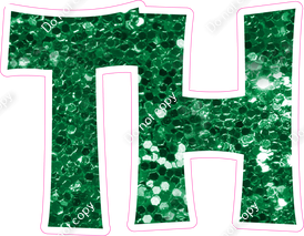 KG 23.5" Individuals - Green Sparkle TH