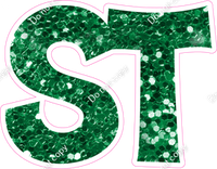 KG 23.5" Individuals - Green Sparkle ST