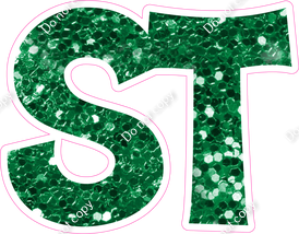 KG 23.5" Individuals - Green Sparkle ST