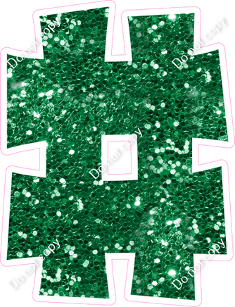 KG 23.5" Individuals - Green Sparkle #