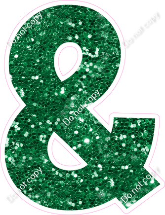 KG 23.5" Individuals - Green Sparkle &