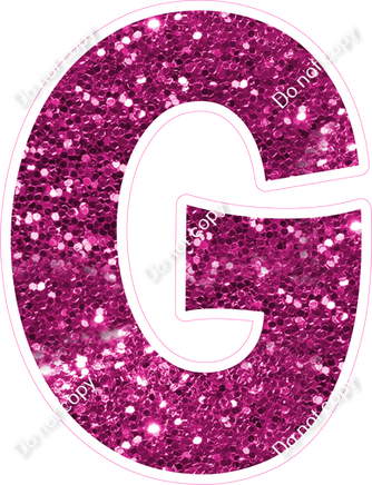 KG 23.5" Individuals - Hot Pink Sparkle G