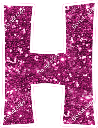 KG 23.5" Individuals - Hot Pink Sparkle H