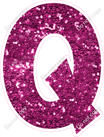 KG 23.5" Individuals - Hot Pink Sparkle Q