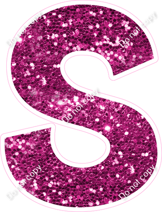 KG 23.5" Individuals - Hot Pink Sparkle S