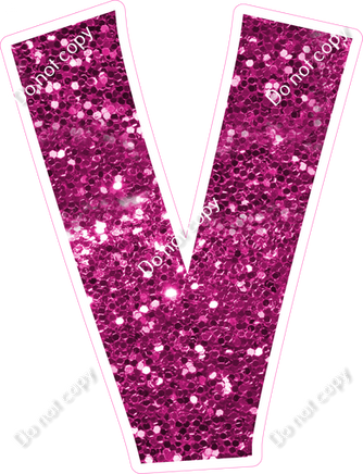 KG 23.5" Individuals - Hot Pink Sparkle V