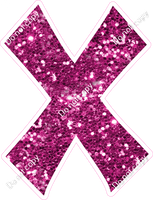 KG 23.5" Individuals - Hot Pink Sparkle X