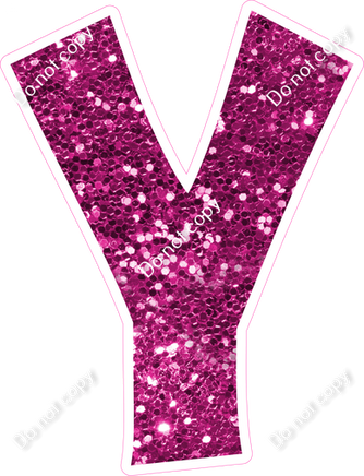 KG 23.5" Individuals - Hot Pink Sparkle Y