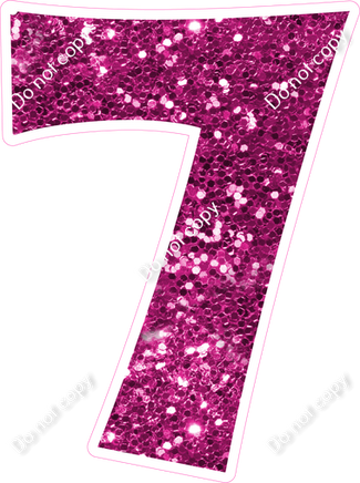 KG 23.5" Individuals - Hot Pink Sparkle 7