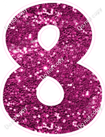 KG 23.5" Individuals - Hot Pink Sparkle 8