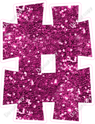 KG 23.5" Individuals - Hot Pink Sparkle #