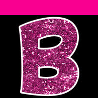 Sparkle - 23.5" KG 68 pc Alphabet Sets Sparkle Hot Pink