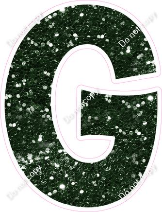 KG 23.5" Individuals - Hunter Green Sparkle G