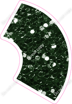 KG 23.5" Individuals - Hunter Green Sparkle Apostrophe