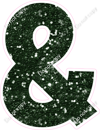 KG 23.5" Individuals - Hunter Green Sparkle &