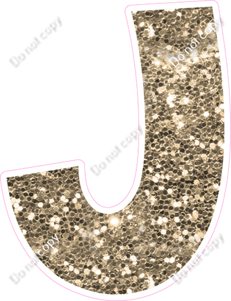 KG 23.5" Individuals - Khaki Sparkle J