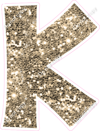 KG 23.5" Individuals - Khaki Sparkle K