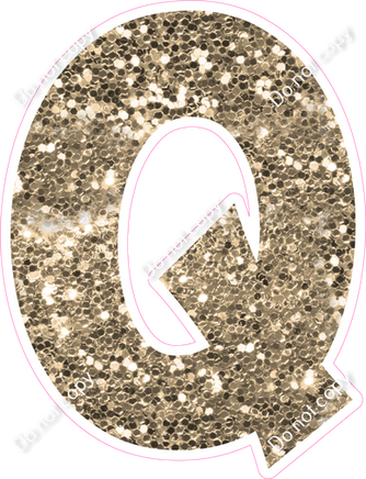 KG 23.5" Individuals - Khaki Sparkle Q