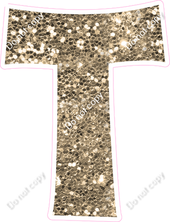 KG 23.5" Individuals - Khaki Sparkle T