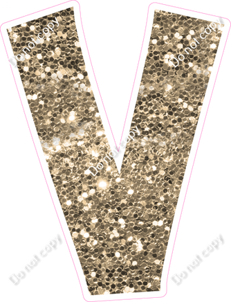 KG 23.5" Individuals - Khaki Sparkle V