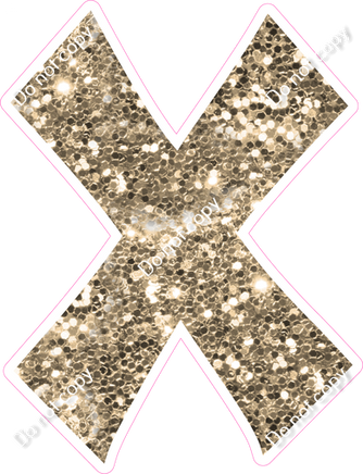 KG 23.5" Individuals - Khaki Sparkle X